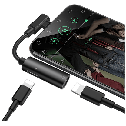 hoco. Adapter za slušalice 2in1, iPhone,Lightning na 2 x Lightning - LS18 Lightning to Lightning