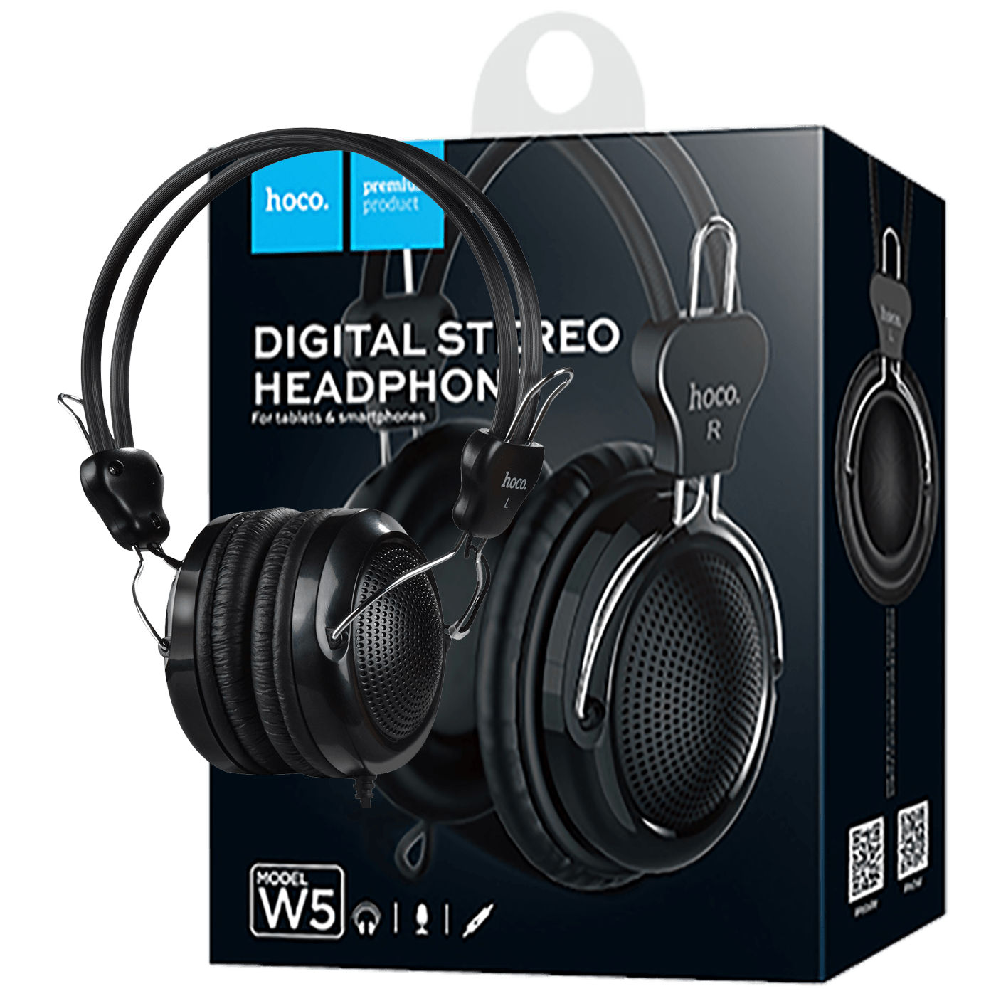 hoco. Slušalice sa mikrofonom, 3.5 mm, dužina kabela 1.2 met. - W5 Manno Headphones MIC