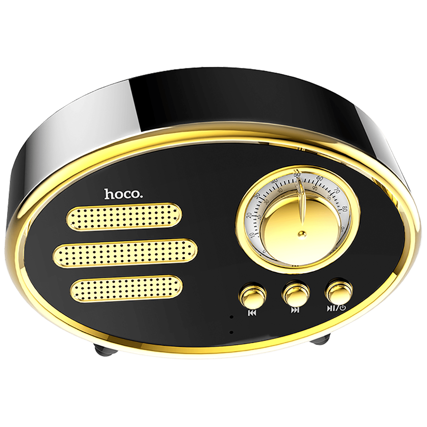 hoco. Zvučnik bežični, Bluetooth,retro, 1200 mAh, 5 h, 5 W, crna - BS25 Time, Bluetooth, retro, black