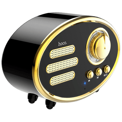 hoco. Zvučnik bežični, Bluetooth,retro, 1200 mAh, 5 h, 5 W, crna - BS25 Time, Bluetooth, retro, black