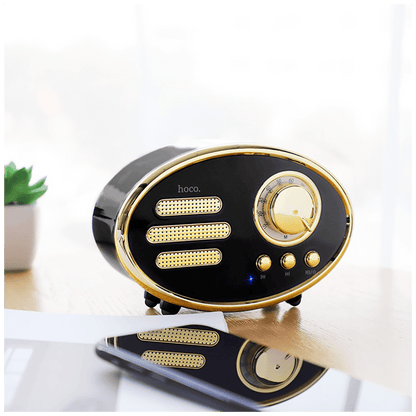 hoco. Zvučnik bežični, Bluetooth,retro, 1200 mAh, 5 h, 5 W, crna - BS25 Time, Bluetooth, retro, black