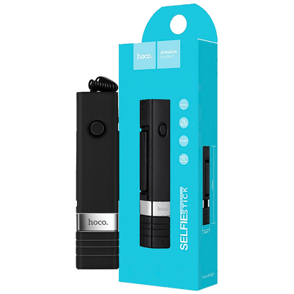hoco. Selfie stick za smartphone, žični - K3 Beauty Selfie Stick, black