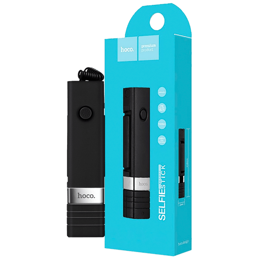 hoco. Selfie stick za smartphone, žični - K3 Beauty Selfie Stick, black