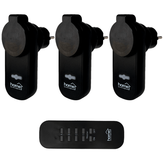 home Strujna utičnica sa daljinskim upravljačem, set  3 kom. - THO 113