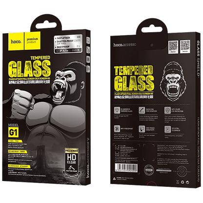 hoco. Zaštitno staklo za iPhone X / Xs - G1 - Flash attach