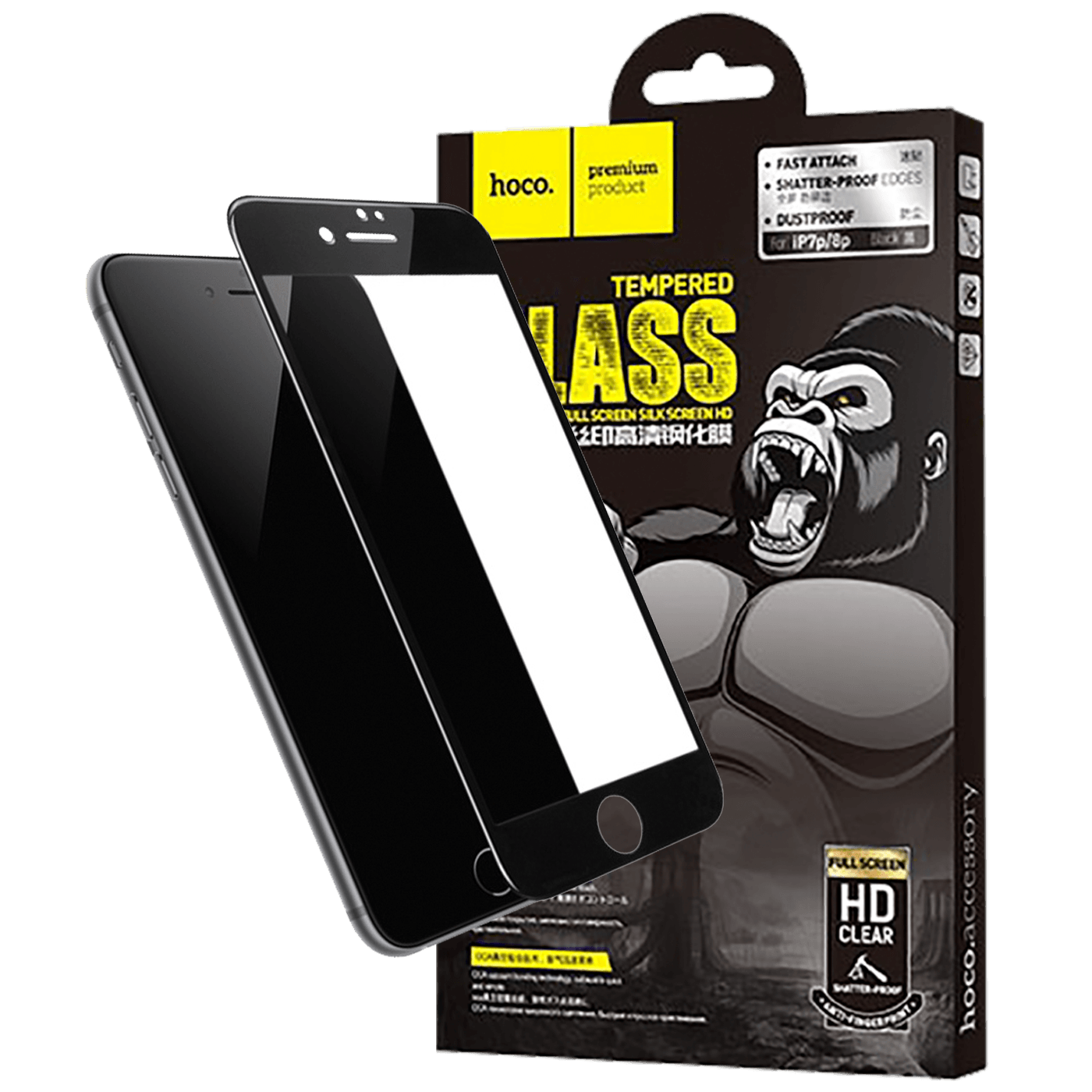 hoco. Zaštitno staklo za iPhone 7 Plus / 8 Plus - G1 - Flash attach