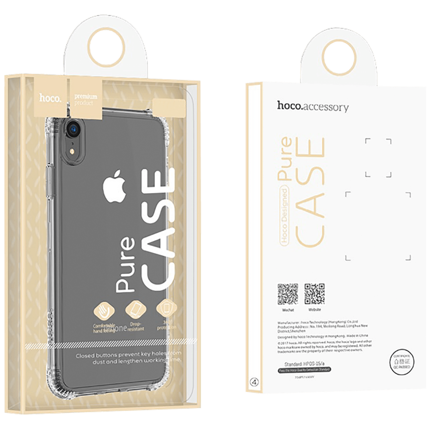 hoco. Maska za iPhone XR, transparent - Armor series Case iPhone XR