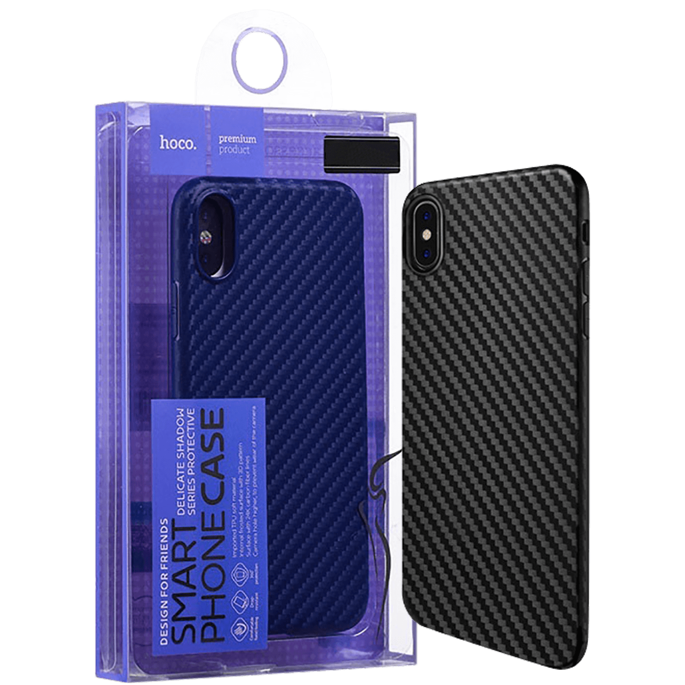 hoco. Maska za iPhone X/XS, crna - Delicate shadow X/XS