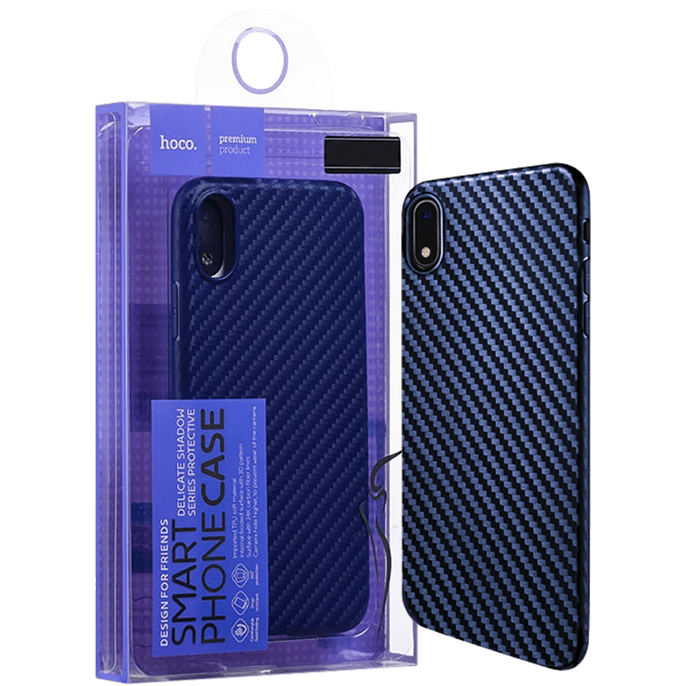 hoco. Maska za iPhone XR, plava - Delicate shadow XR