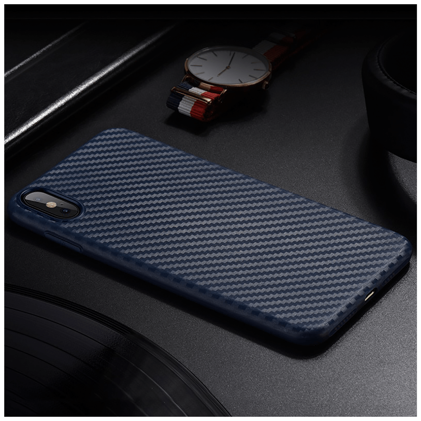 hoco. Maska za iPhone XS Max, plava - Delicate shadow XS Max