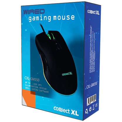 Connect XL Miš optički, 1500 dpi,  GAMER, USB, 7 tipki - CXL-GM550