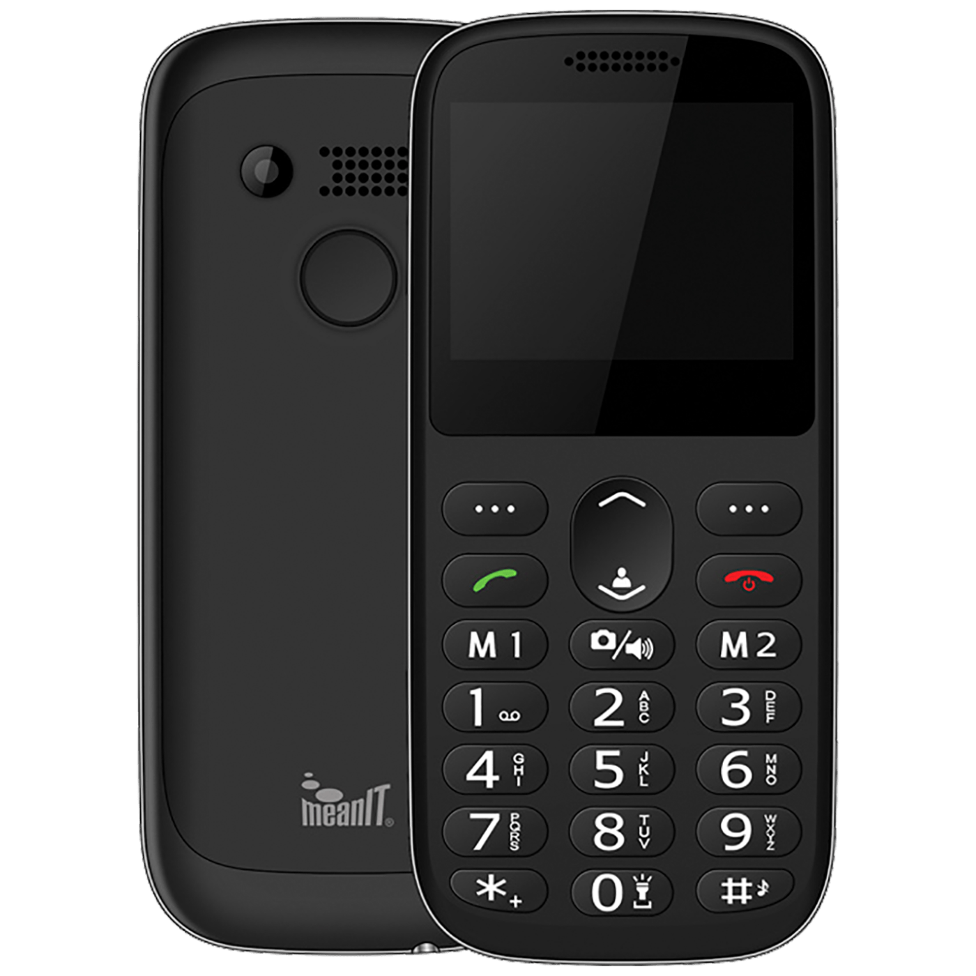 MeanIT Telefon mobilni, 2.31" zaslon, SOS tipka - SENIOR IV Black