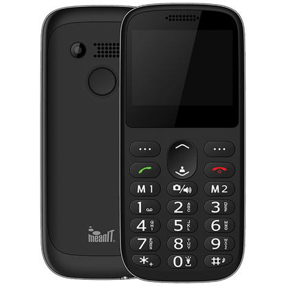 MeanIT Telefon mobilni, 2.31" zaslon, SOS tipka - SENIOR IV Black