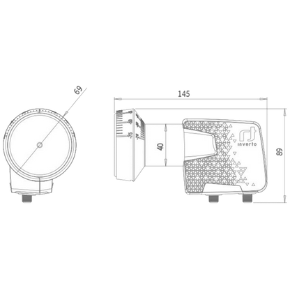 Inverto LNB Twin, šum 0,3dB, Home Pro, DVB-S2 ( HD - UHD ) - IDLH-TWL410-HMPRO-OPN