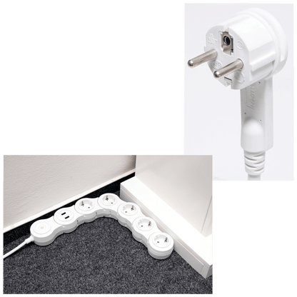 home Produžni kabl, podesivi, 5 utičnica, 1.5 mm²,1.4 met, USB - NVH 05K / USB