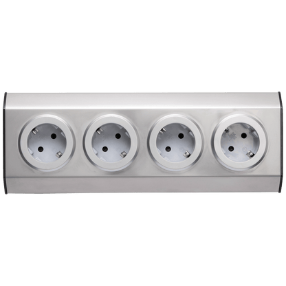 home Strujni razdjeljnik sa 4 utičnice, INOX - KNV 04