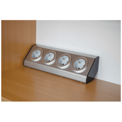 home Strujni razdjeljnik sa 4 utičnice, INOX - KNV 04
