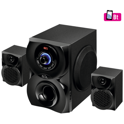 SAL Zvučnik, set 2.1 stereo, Bluetooth, MP3, FM radio, AUX - BT 201