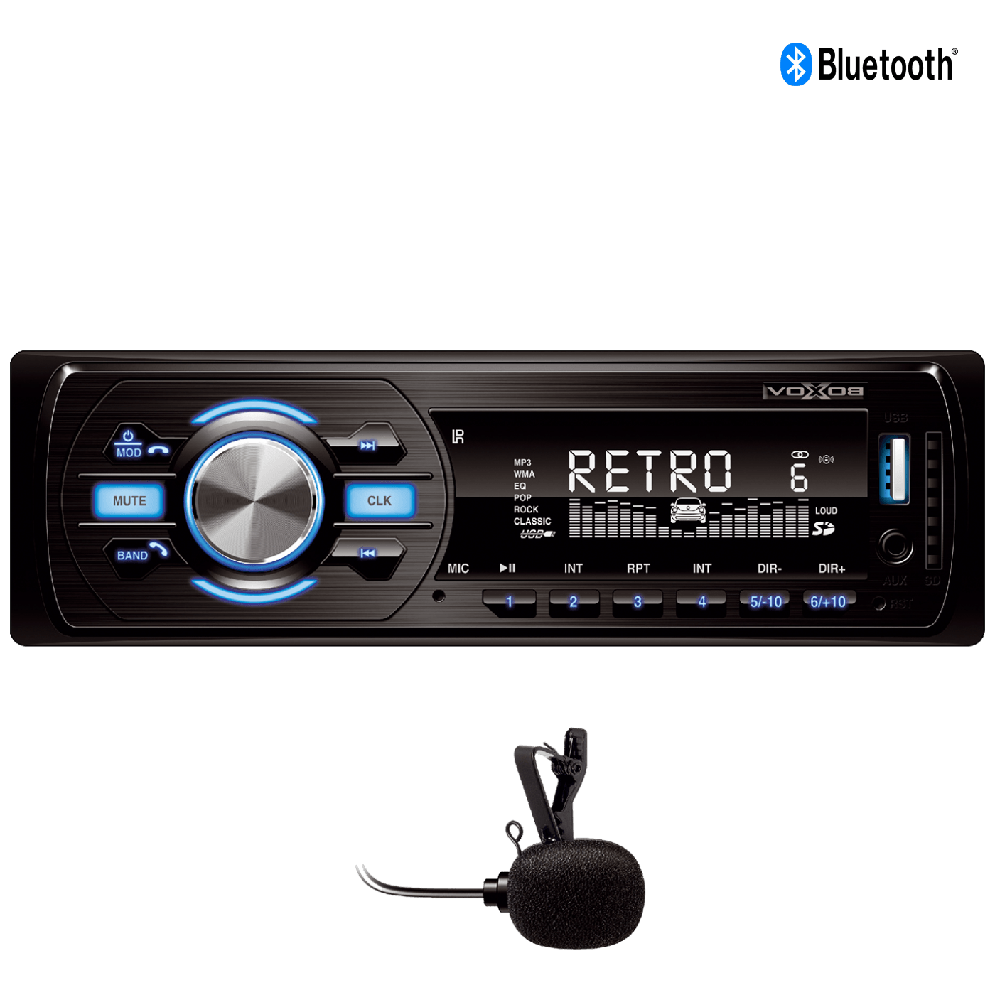 SAL Auto radio, 4 X 45W, Bluetooth, FM, USB / SD / AUX,daljinski - VB 4000
