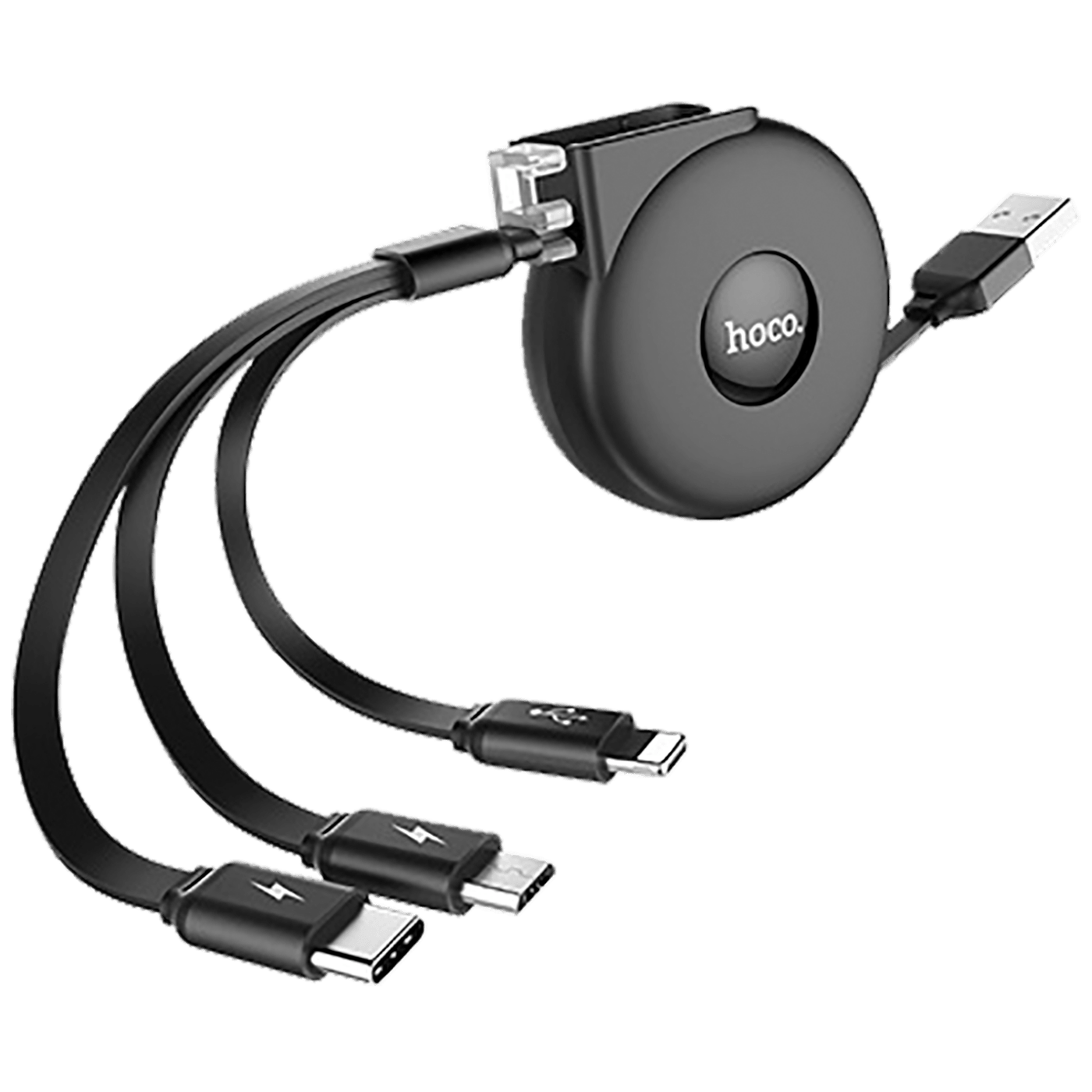 hoco. USB kabl za punjenje, 3in1, na izvlačenje, 1 met., 2 A - U50
