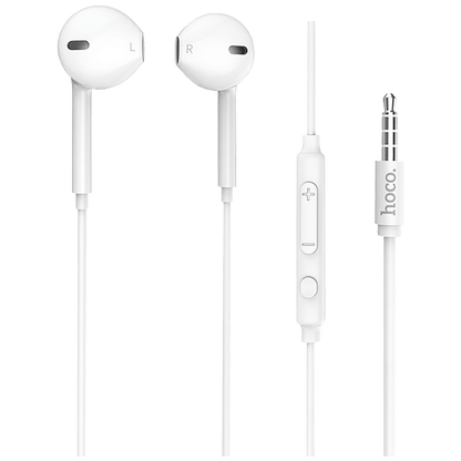 hoco. Slušalice sa mikrofonom, 3.5 mm,dužina kabela 1.2 met,bijela - M55 Memory sound White
