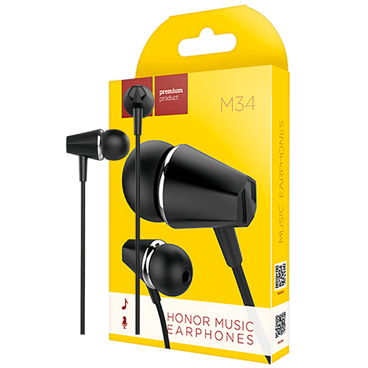 hoco. Slušalice sa mikrofonom, 3.5 mm, dužina kabela 1.2 met, crna - M34 Honor Black