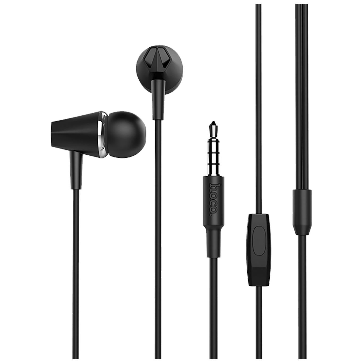 hoco. Slušalice sa mikrofonom, 3.5 mm, dužina kabela 1.2 met, crna - M34 Honor Black