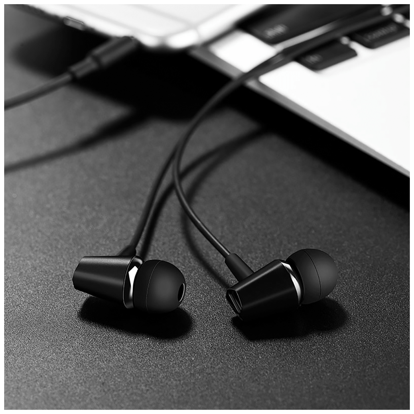 hoco. Slušalice sa mikrofonom, 3.5 mm, dužina kabela 1.2 met, crna - M34 Honor Black