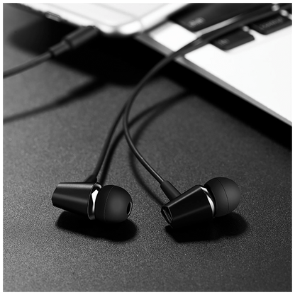 hoco. Slušalice sa mikrofonom, 3.5 mm, dužina kabela 1.2 met, crna - M34 Honor Black