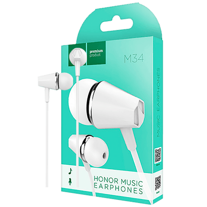 hoco. Slušalice sa mikrofonom, 3.5 mm,dužina kabela 1.2 met,bijela - M34 Honor White