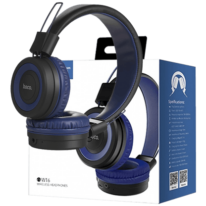 hoco. Slušalice bežične / žične, Bluetooth/ 3.5 mm,  plava - W16 Cool motion Blue