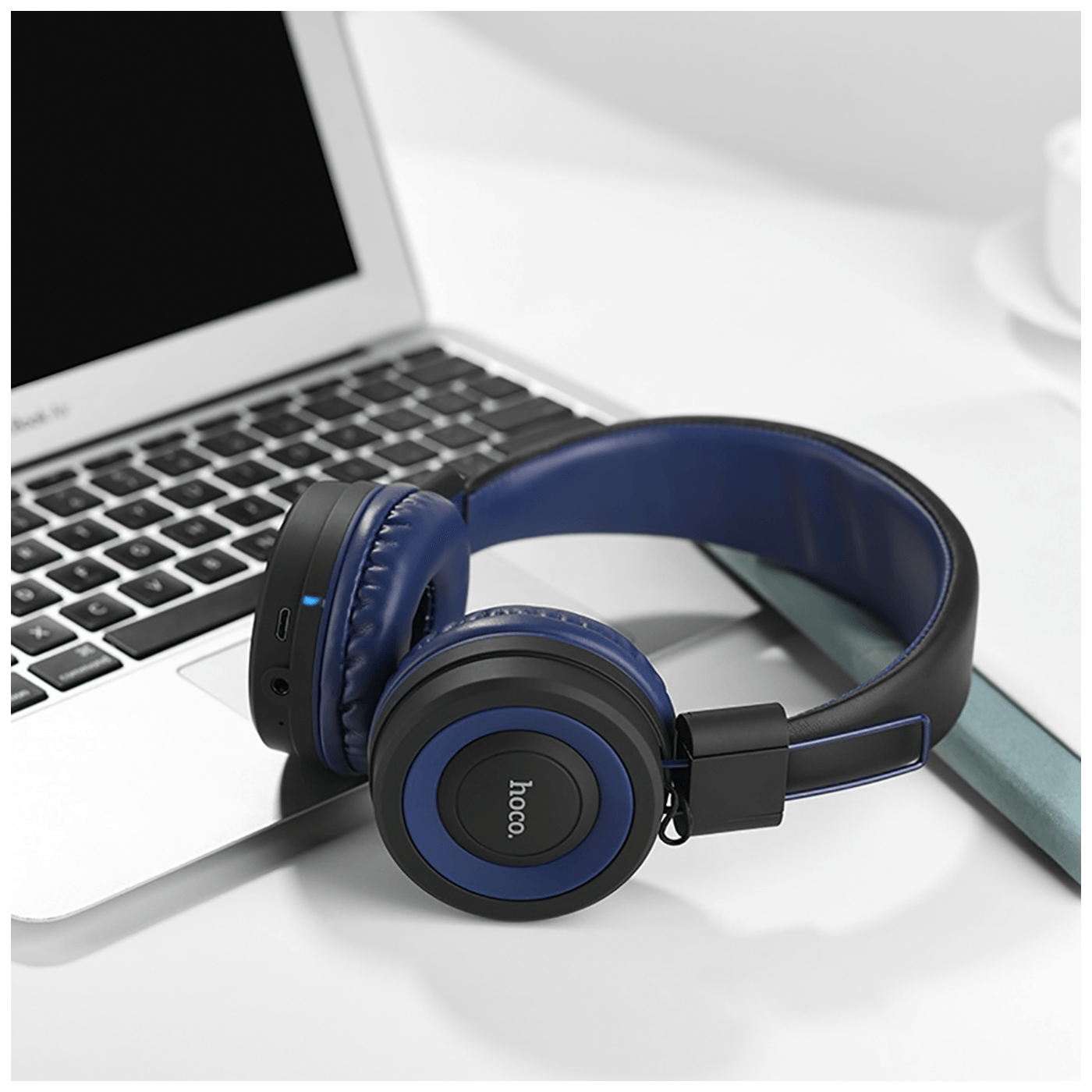 hoco. Slušalice bežične / žične, Bluetooth/ 3.5 mm,  plava - W16 Cool motion Blue
