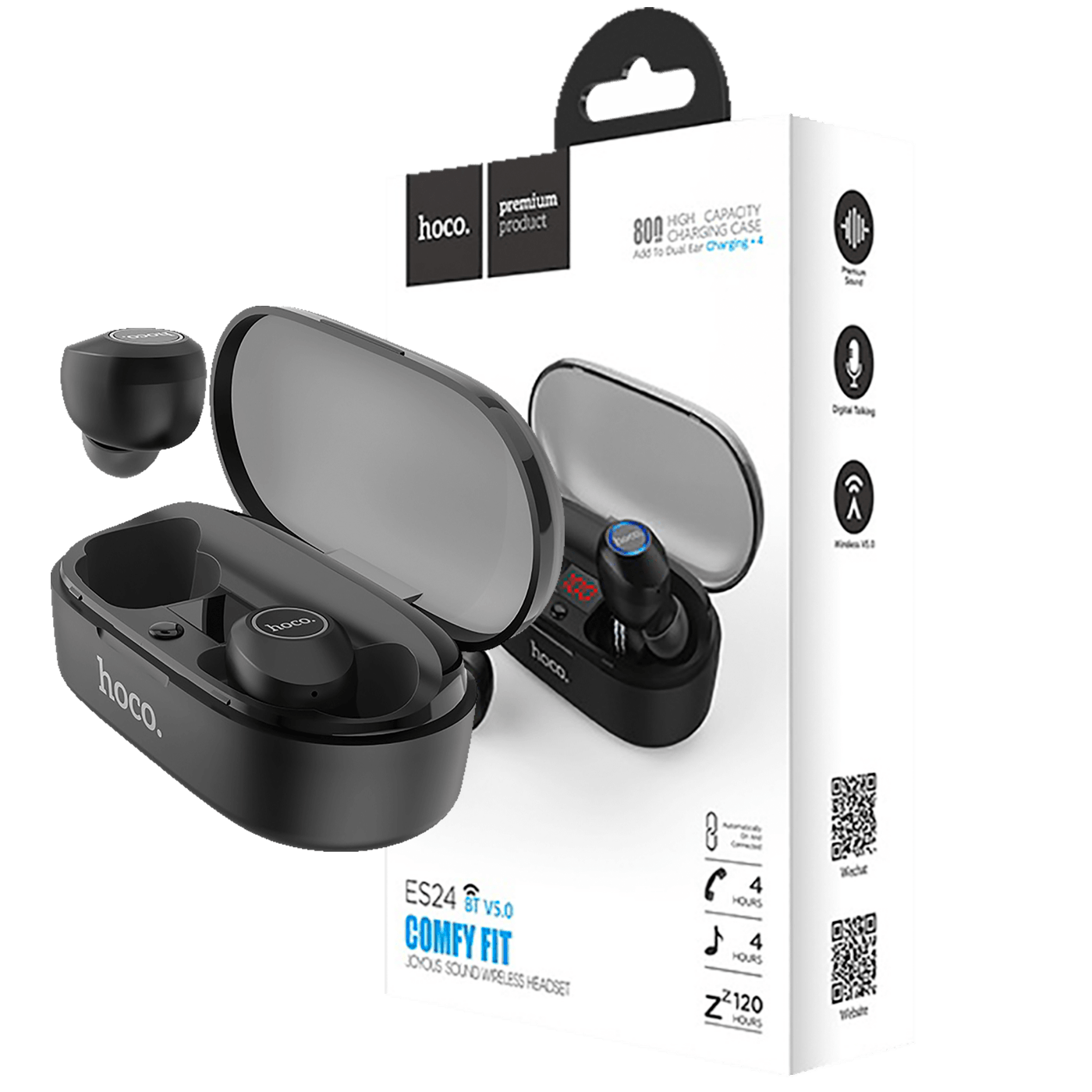 hoco. Slušalice bežične sa mikrofonom, Bluetooth, 60 mAh, 4 h - ES24 Joyous sound