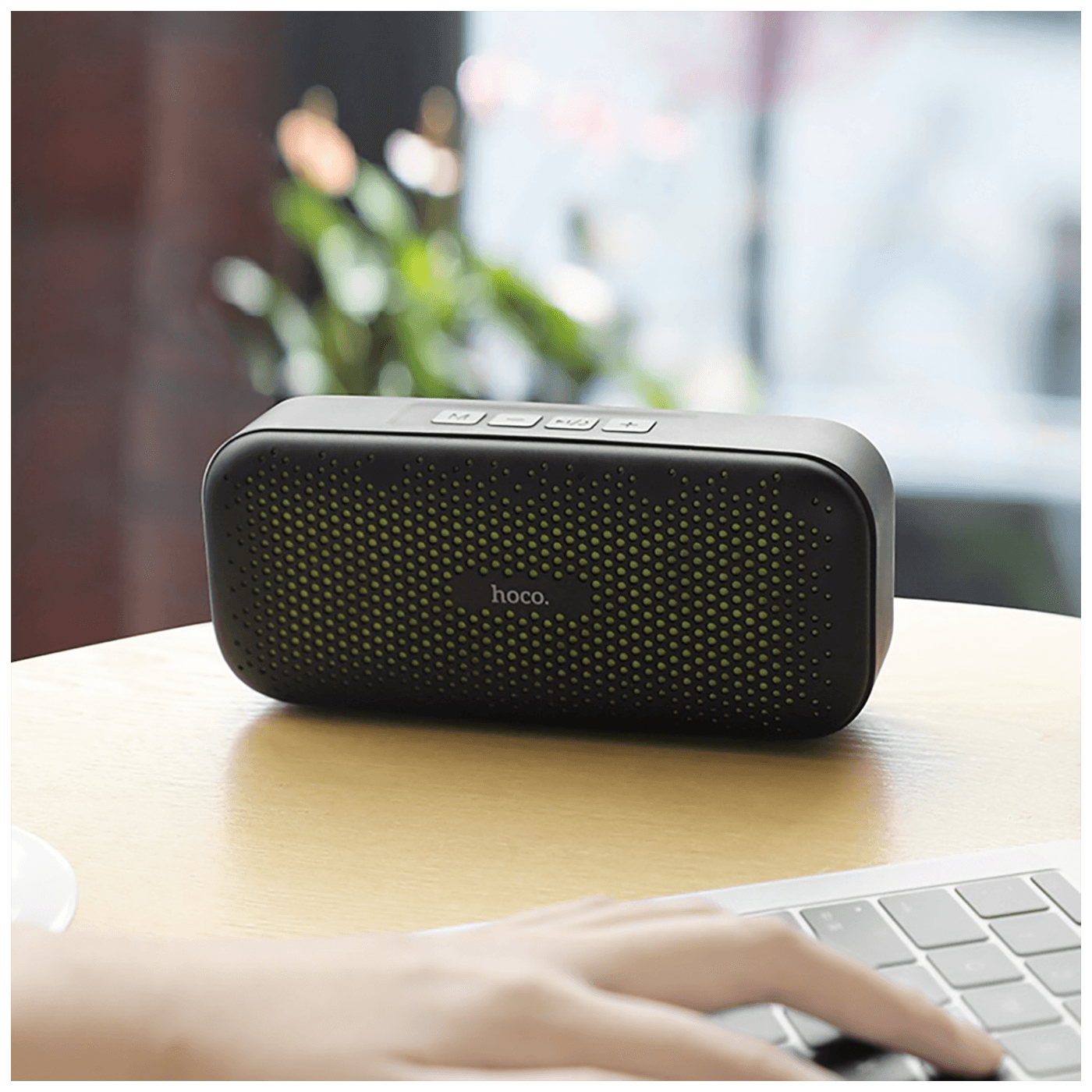 hoco. Zvučnik bežični, Bluetooth, 1200 mAh, 3 h, 5 W, crna - BS23 Elegant rhyme