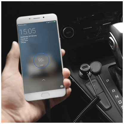 hoco. Auto punjač za Lightning kabelom,  1 x USB, 2.4 A max. - Z21A Ascender Lightning