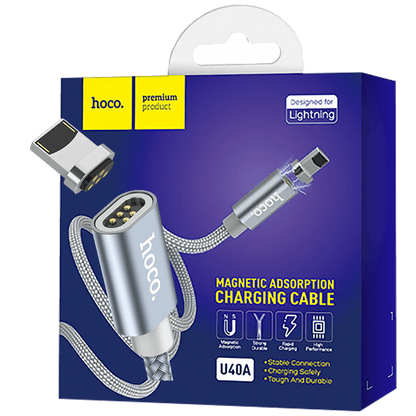 hoco. USB kabl za iPhone, metal magnetic, Lightning, 2.0 A - U40A Magnetic Lightning