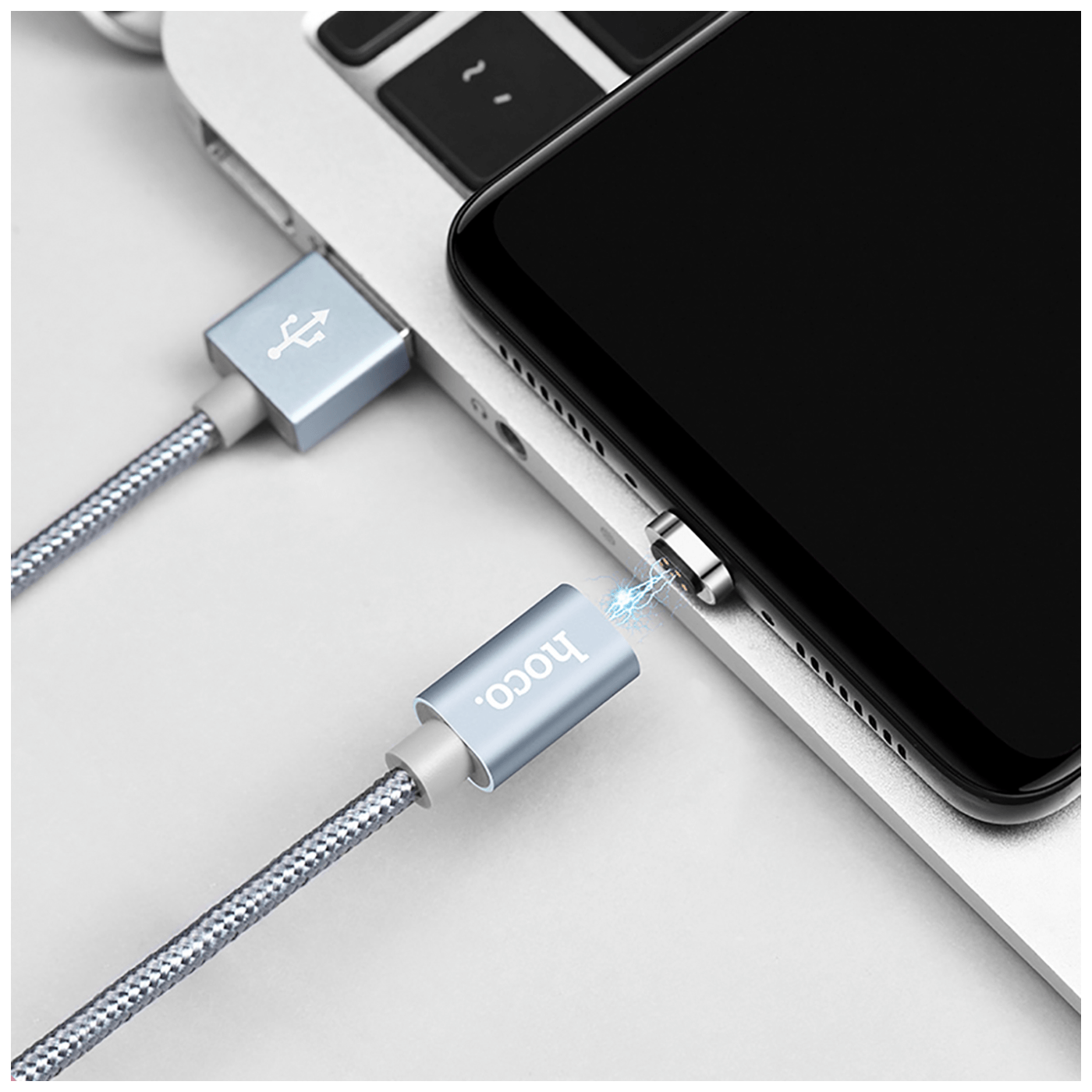 hoco. USB kabl za iPhone, metal magnetic, Lightning, 2.0 A - U40A Magnetic Lightning