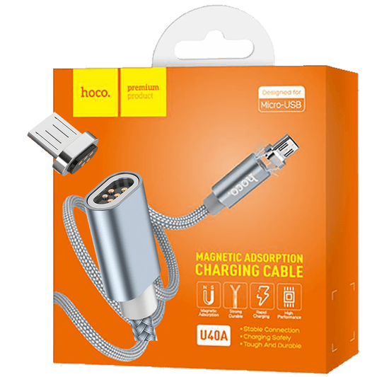 hoco. USB kabl za smartphone, metal magnetic, micro USB, 2.0 A - U40A Magnetic microUSB