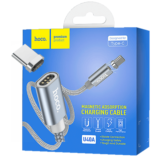 hoco. USB kabl za smartphone, metal magnetic, type C, 2.0 A - U40A Magnetic type C