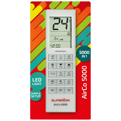Superior Daljinski upravljač za klime, 5000 kodova, univerzalni - RC AirCo 5000in1