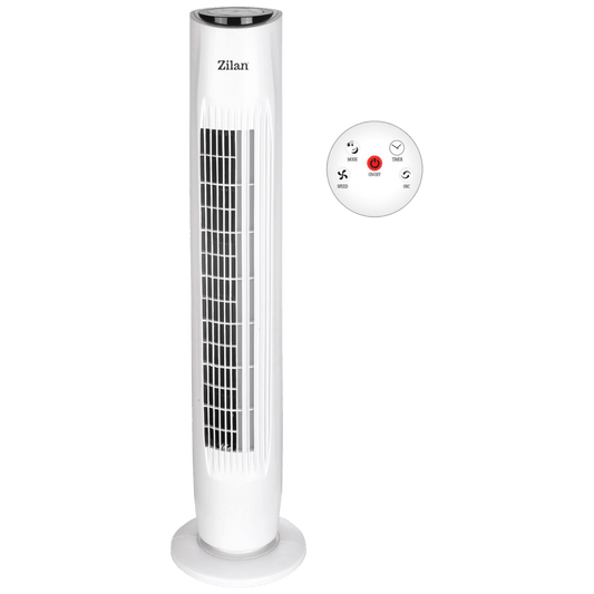 Zilan Ventilator stupni, daljinski upravljač, 45W, 80 cm, ±80° - ZLN3437