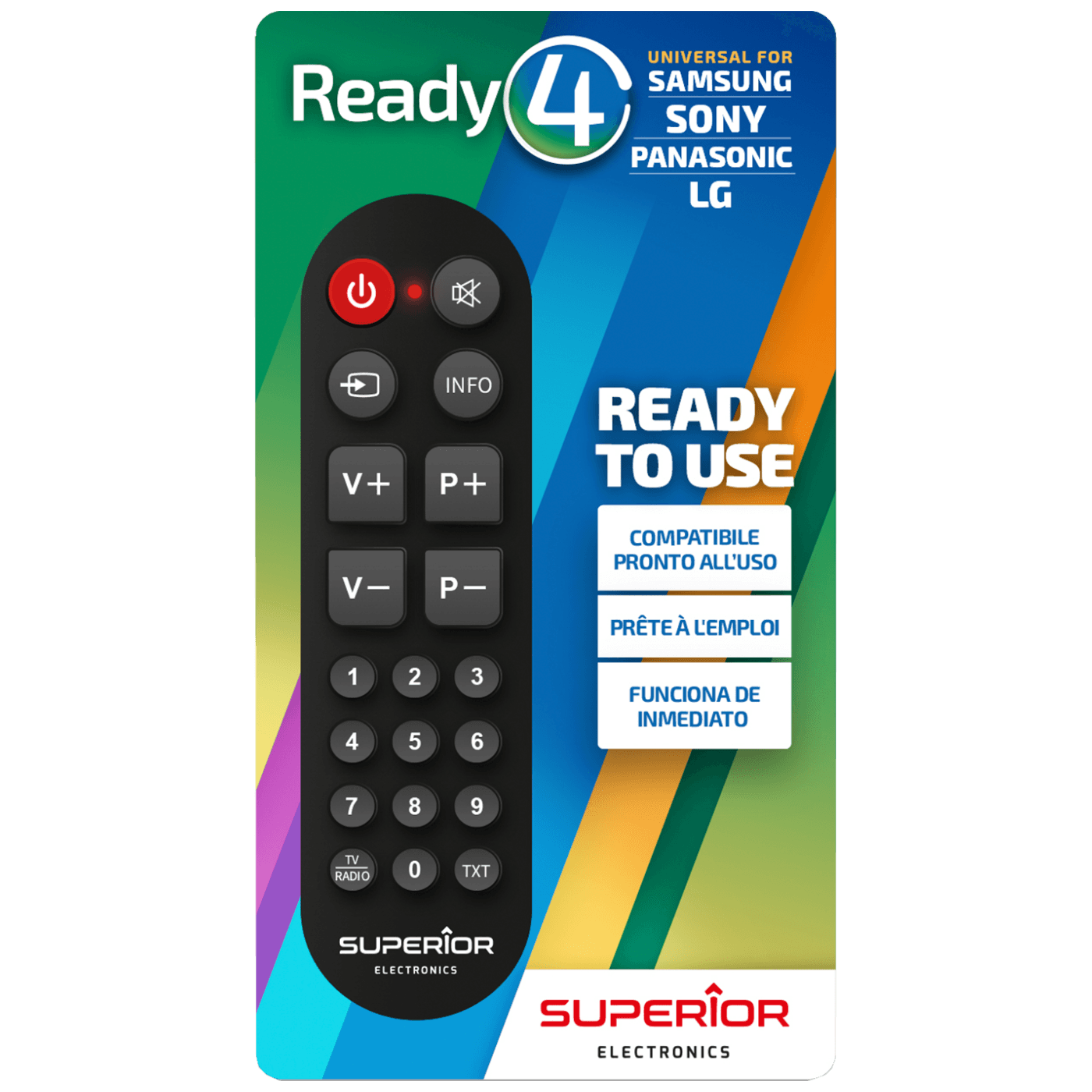 Superior Daljinski upravljač za LG/Sam./Sony/Pan. smart TV prijemnike - RC Ready4
