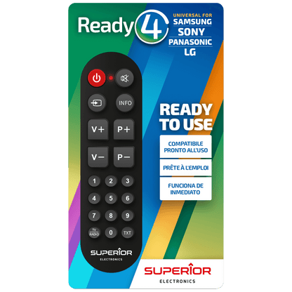 Superior Daljinski upravljač za LG/Sam./Sony/Pan. smart TV prijemnike - RC Ready4
