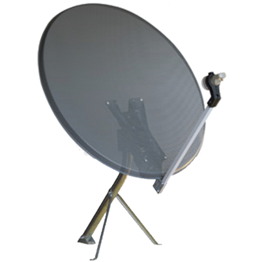 Falcom Sat. Antena 97cm šupljikavi, Triax leđa i pribor, Anthracite - M97A TRX