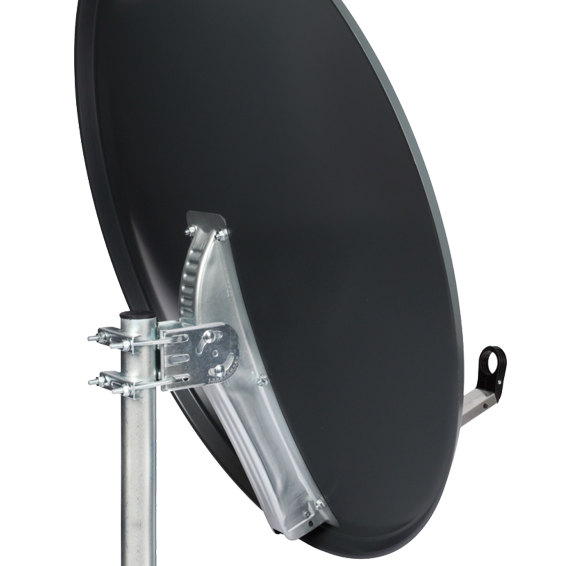 Falcom Sat. Antena 97cm šupljikavi, Triax leđa i pribor, Anthracite - M97A TRX