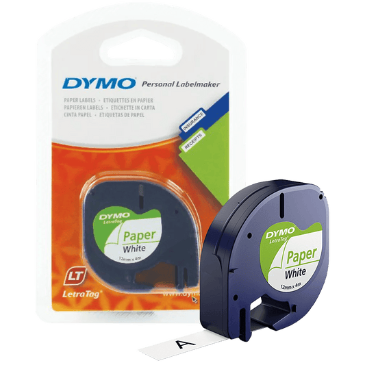 Dymo Kaseta s trakom za LetraTag,  4 met.,  12 mm, bijela - S0721510