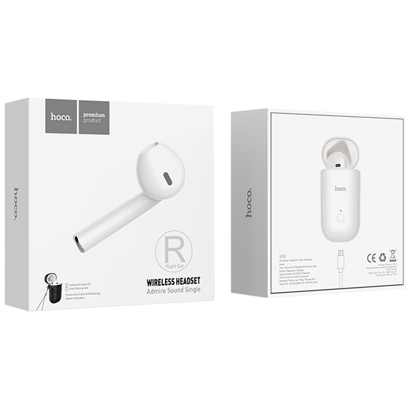 hoco. Slušalica bežična sa mikrofonom, BT v5.0, crna torbica - E39 Admire sound/BK sleeve