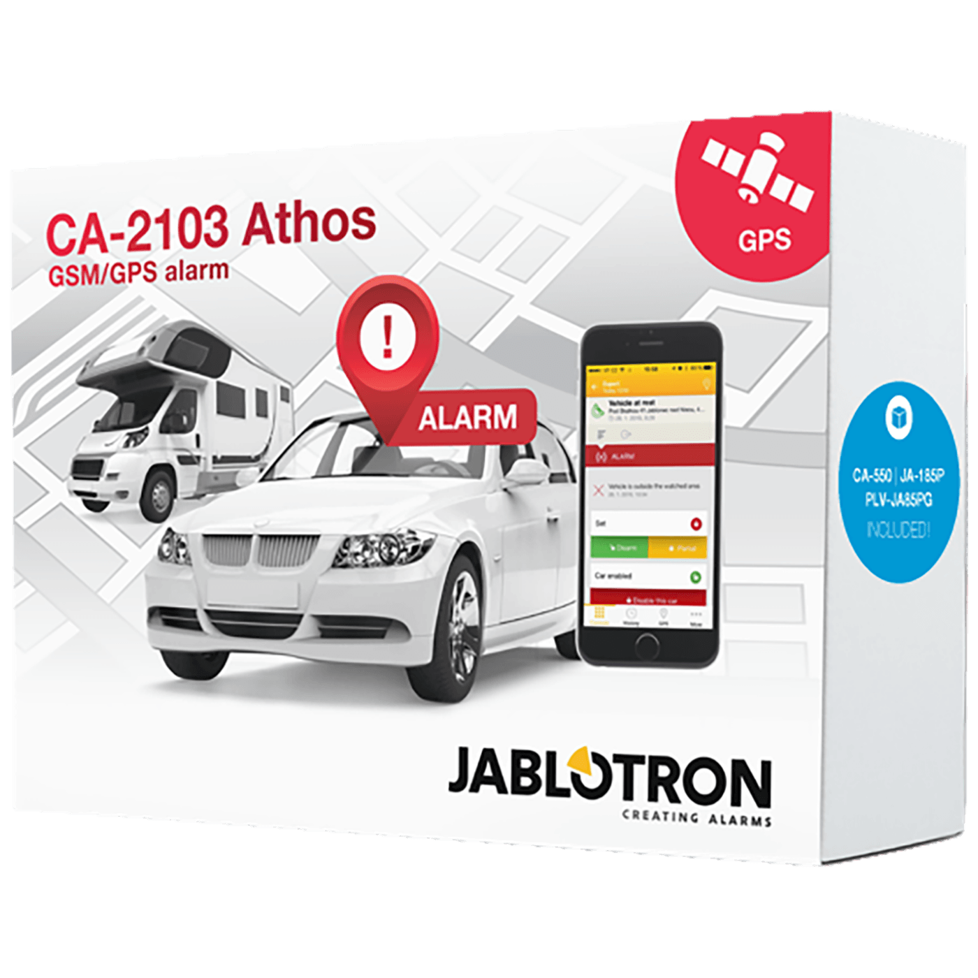 Jablotron Auto alarm set, CA-2103, e-GSM, GPRS - CA-2103SET B