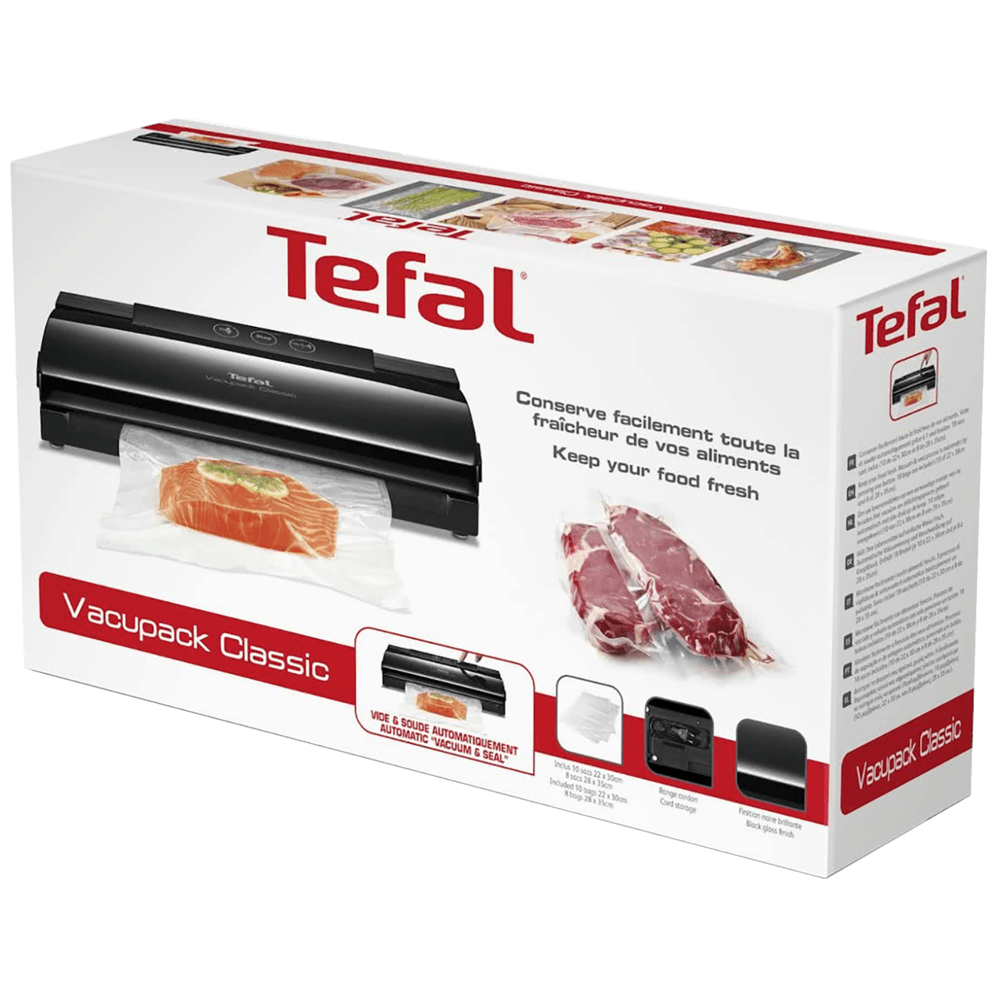 Tefal Aparat za vakuumiranje i zatvaranje vrećica, 110 W - VT254070