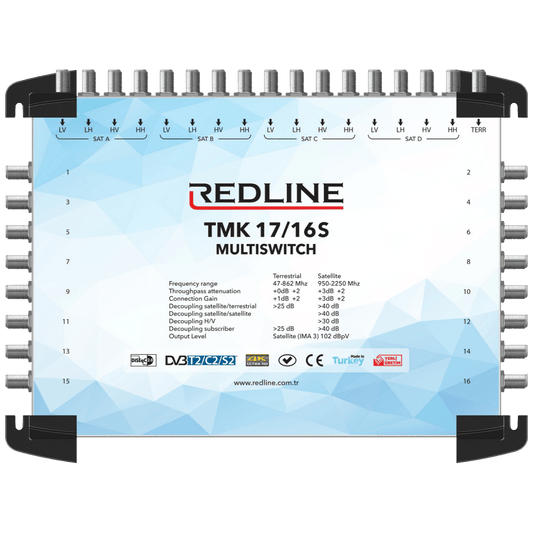 REDLINE Multišalter 4 satelita na 16 utičnica - TMK 17/16S